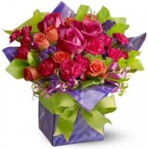 a pretty flower bouquet 